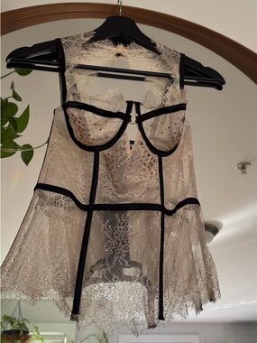 VS Rare chantililly 2014 runway collection corset